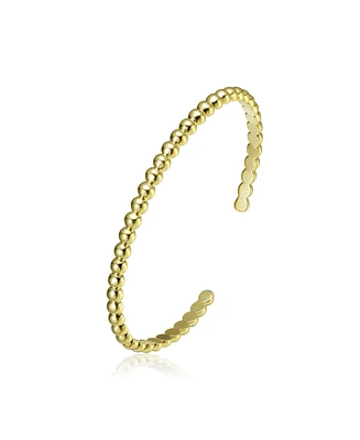 Ra 14K Gold Plated Cuff Bracelet