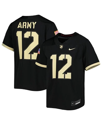 Big Boys and Girls Nike #12 Black Army Knights Untouchable Football Jersey