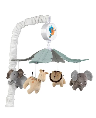Lambs & Ivy Jungle Friends Musical Baby Crib Mobile Animals Soother Toy