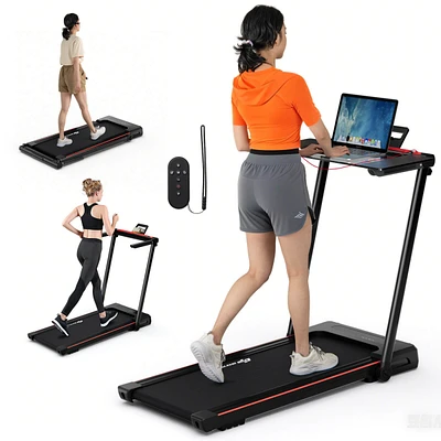 2.25HP 3-in-1 Folding Treadmill W/Table Speaker Remote Control