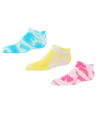 MeMoi Girls Tie-Dye Low Cut Cotton Blend Socks