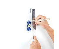 Vaughan Pocket Sized Magnetic Stud Finder and Level Blue