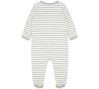 Little Me Baby Boys Long Sleeved Striped Lion Footed Coverall