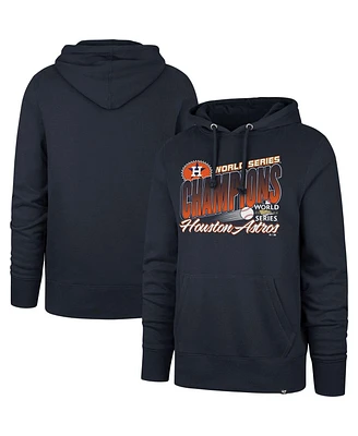Men's '47 Brand Navy Houston Astros 2022 World Series Champions Headline Pullover Hoodie