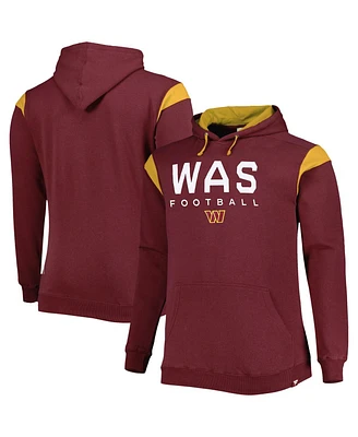 Fanatics Men's Burgundy Washington Commanders Big and Tall Call the Shots Pullover Hoodie