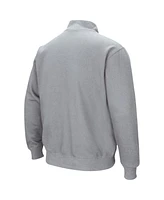 Men's Colosseum Heathered Gray Rutgers Scarlet Knights Tortugas Team Logo Quarter-Zip Jacket