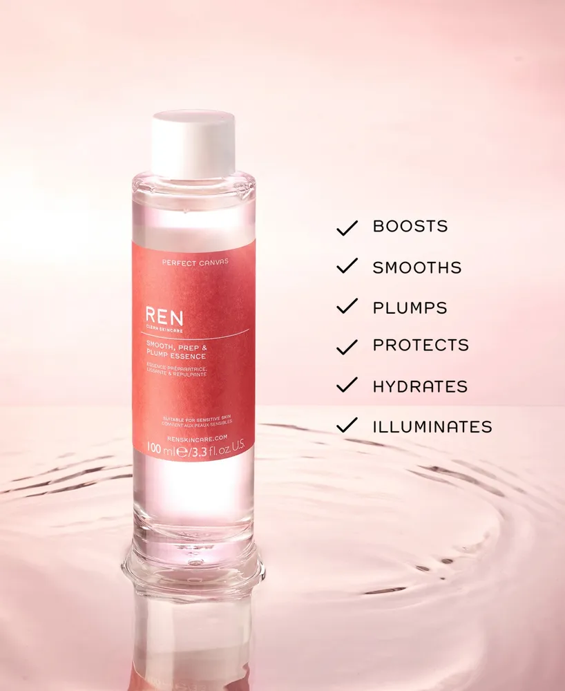 Ren Clean Skincare Perfect Canvas Smooth, Prep & Plump Essence