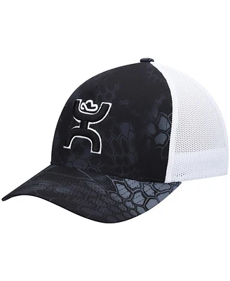 Men's Hooey Black, White Bass Trucker Snapback Hat