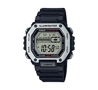Casio Men's Digital Black Resin Watch 47.2mm, MWD110H-1AV
