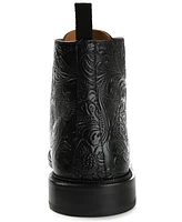 Taft Men's Paris Floral Embossed Leather Dress Boots
