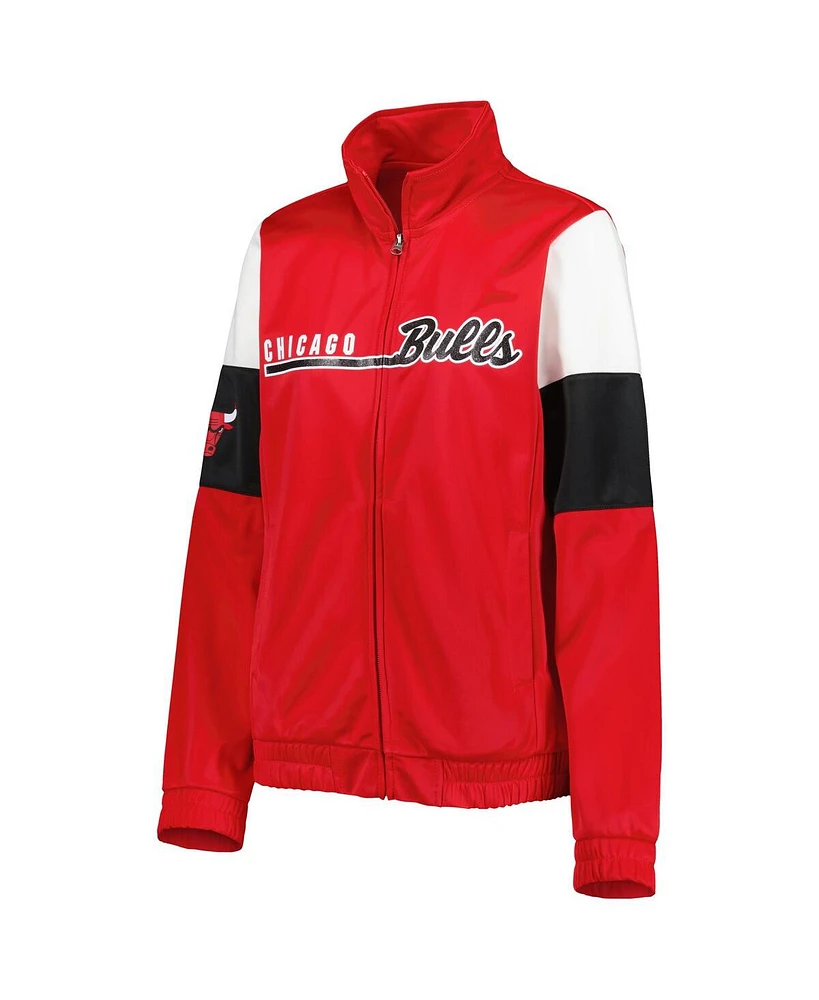 Women's G-iii 4Her by Carl Banks Red Chicago Bulls Change Up Full-Zip Track Jacket