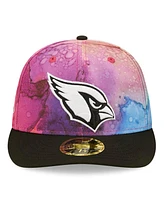 Men's New Era Pink, Black Arizona Cardinals 2022 Nfl Crucial Catch Low Profile 59FIFTY Fitted Hat