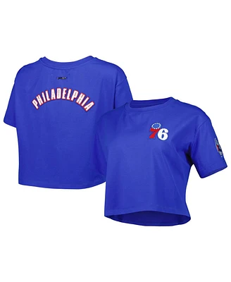 Women's Pro Standard Royal Philadelphia 76ers Classics Boxy T-shirt
