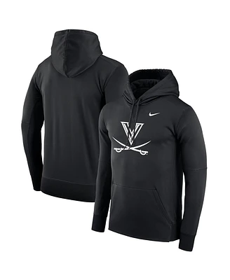 Men's Nike Black Virginia Cavaliers Dark Mode 2.0 Therma Performance Pullover Hoodie
