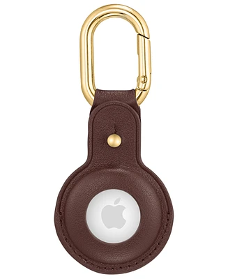 WITHit Brown Leather Cover designed for Apple AirTag