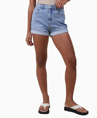 Cotton On Women's High Rise Classic Stretch Denim Short