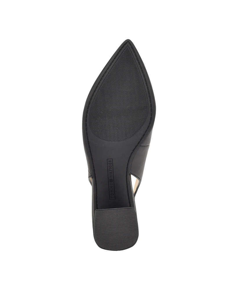 Tommy Hilfiger Women's Nileo Block Heeled Sling Back Pumps