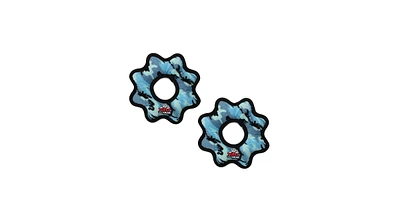 Tuffy Ultimate Gear Ring Camo Blue, 2-Pack Dog Toys