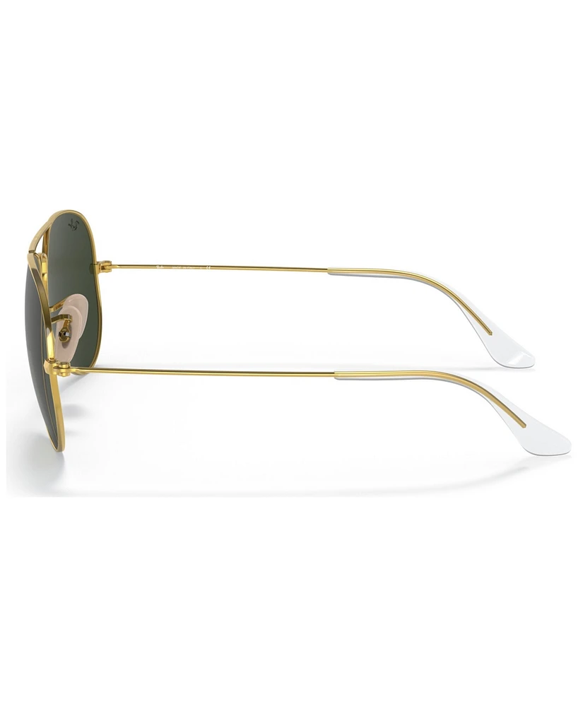 Ray-Ban Unisex Aviator Aviation Collection Sunglasses, RB3025 Aviator La 58