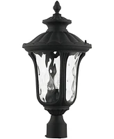 Livex Oxford 3 Light Outdoor Post Top Lantern