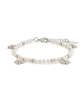 Sterling Forever Esti Imitation Pearl Bracelet