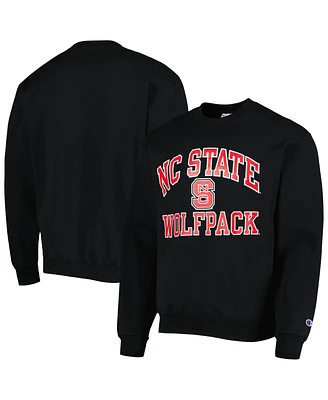 Men's Champion Black Nc State Wolfpack High Motor Pullover Sweatshirt