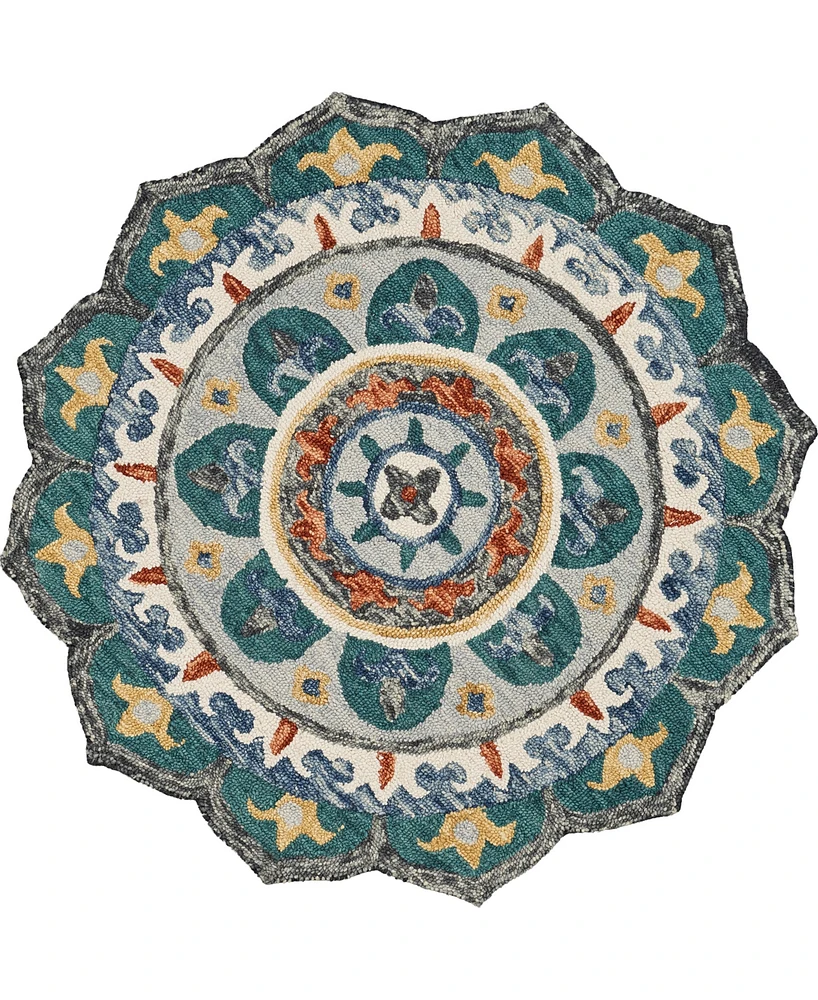 Lr Home Sweet Sinuo-109 6' x 6' Round Area Rug