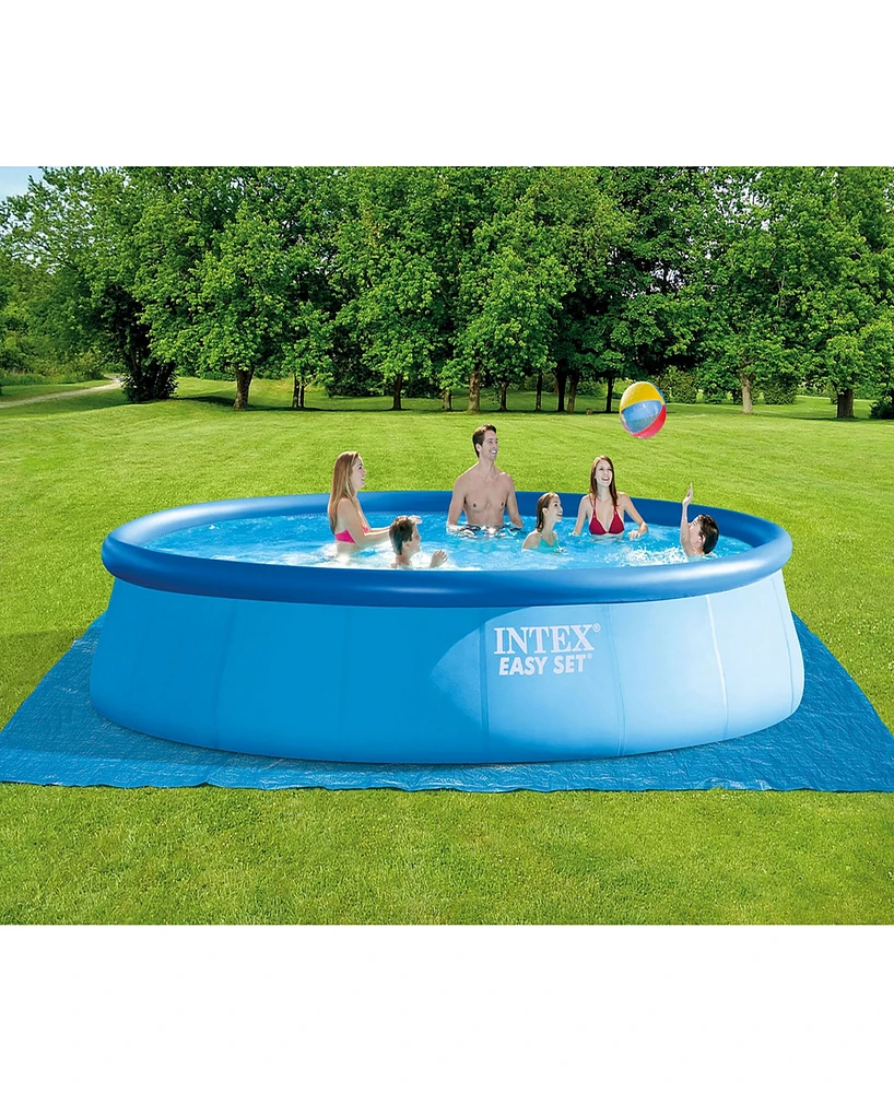 Intex 26175EH 18' x 48" Inflatable Round Outdoor Above Ground Swimming Pool Set