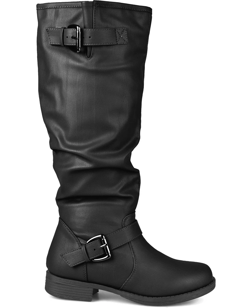 Journee Collection Women's Stormy Wide Calf Knee High Riding Boots