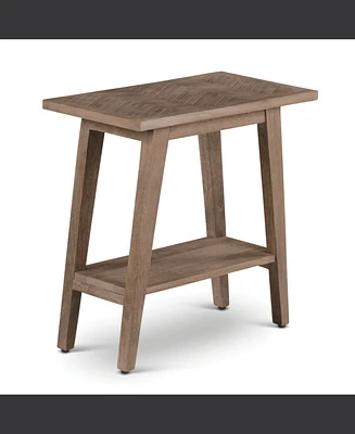 Steve Silver Milani 13" Wide x 18" Deep, Solid Mango Chairside End Table