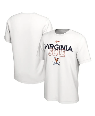 Men's Nike White Virginia Cavaliers On Court Bench T-shirt