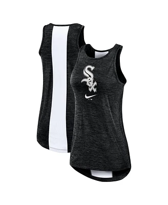 Women's Nike Black Chicago White Sox Right Mix High Neck Tank Top