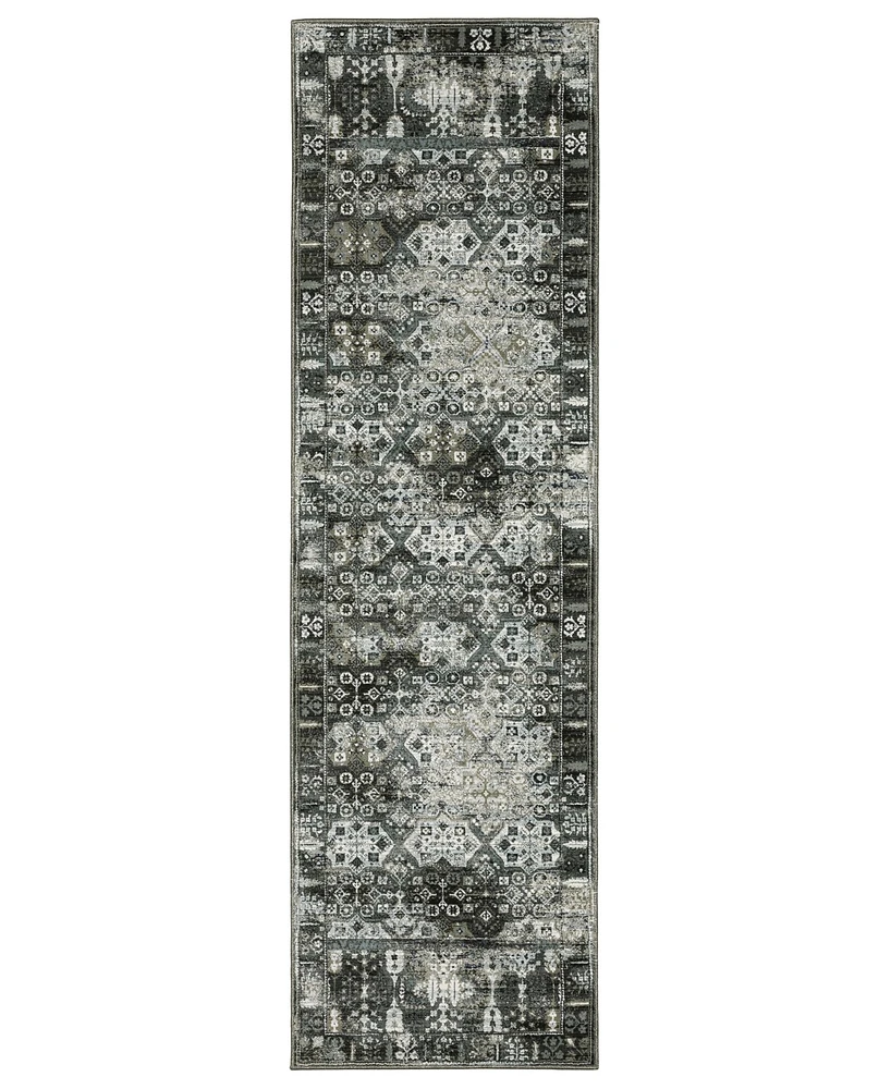 Oriental Weavers Gemini 070N2 2'3" x 7'6" Runner Area Rug
