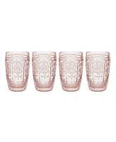Fitz and Floyd Trestle 12-oz Glasses 4-Piece Set