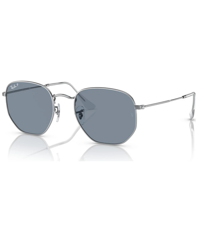 Ray-Ban Unisex Polarized Sunglasses, RB3548N Hexagonal Washed Evolve