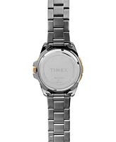 Timex Men's Quartz Analog Premium Dress Stainless Steel Two-Tone Watch 44mm