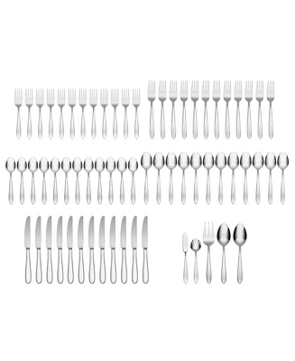 Oneida Mooncrest 65 Piece Everyday Flatware Set, Service For 12
