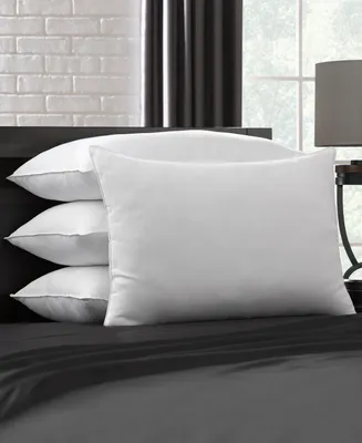 Ella Jayne Signature Plush Allergy-Resistant Soft Density Stomach Sleeper Down Alternative 4-Pack Pillow, King