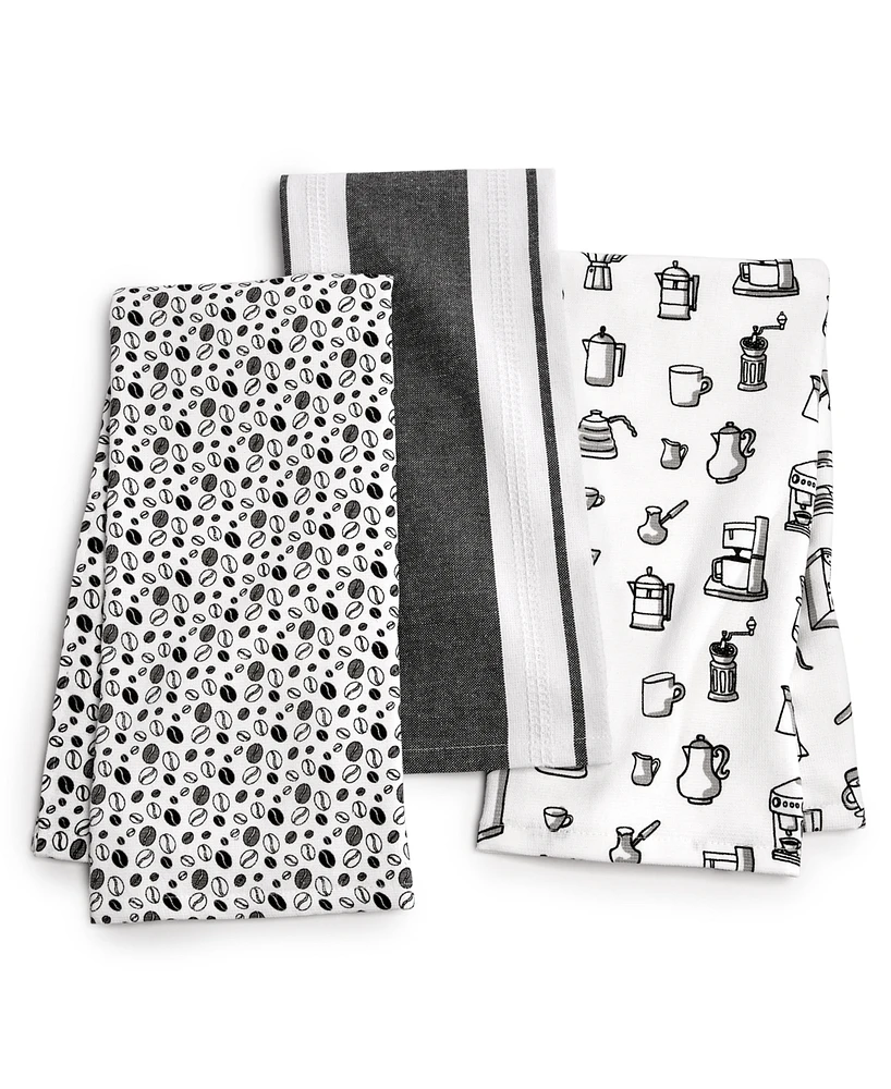 The Cellar 3-Pack Cotton Coffee Towels Set