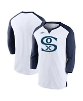 Men's Nike White, Navy Chicago White Sox Rewind 3/4-Sleeve T-shirt