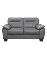 White Label Croydon 67" Leather Loveseat