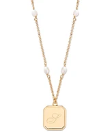 brook & york 14K Gold-Plated Quincy Personalized Initial Pendant