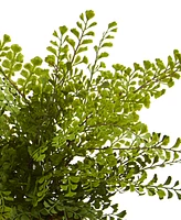 Nearly Natural 14'' Assorted Ferns with Planter Artificial Plant, Set of 3