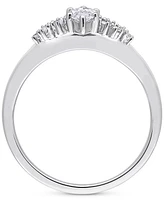 Diamond Marquise-Cut Engagement Ring (1/2 ct. t.w.) 14k White Gold