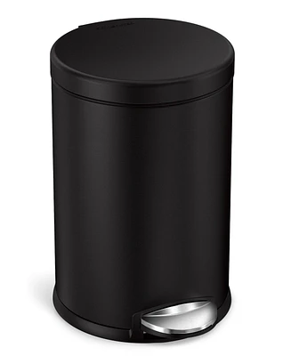 simplehuman 4.5 Liter Round Step Bathroom Trash Can with Soft-Close Lid