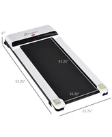 Soozier Walking Jogging Treadmill, Home Gym Exercise Machine w/ Led Monitor