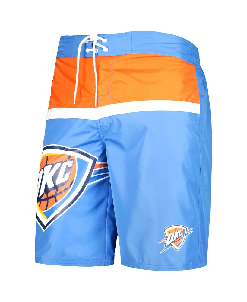 Men's G-iii Sports by Carl Banks Blue Oklahoma City Thunder Sea Wind Swim Trunks