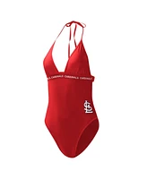 Women's G-iii 4Her by Carl Banks Red St. Louis Cardinals Full Count One-Piece Swimsuit