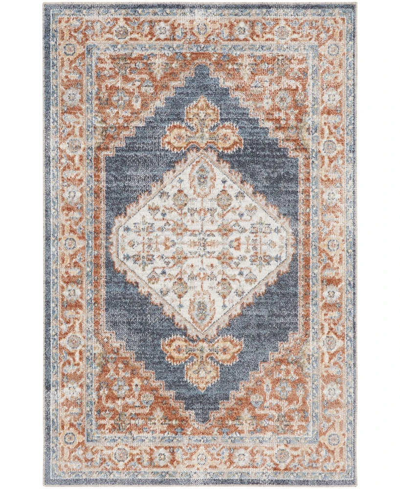 Nourison Home Astra Machine Washable ASW11 3'3" x 5' Area Rug