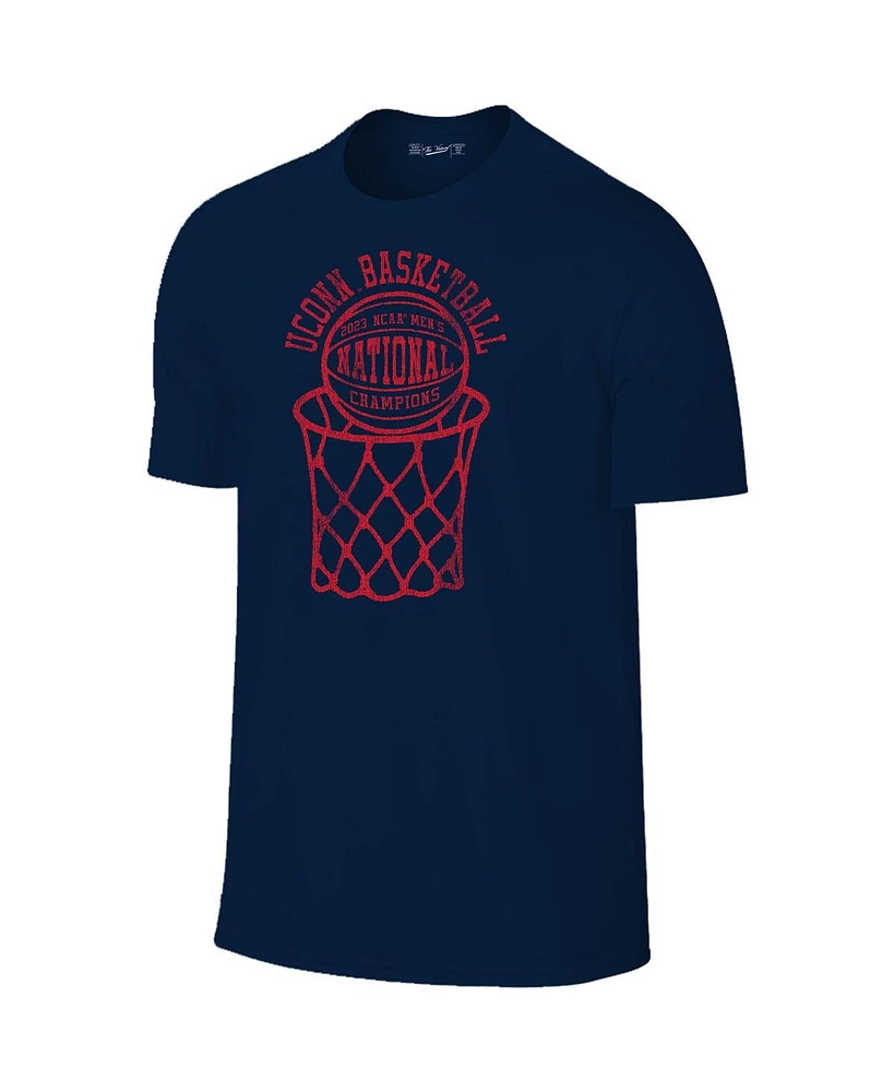 Men's Original Retro Brand Navy UConn Huskies 2023 Ncaa Men's Basketball National Champions T-shirt